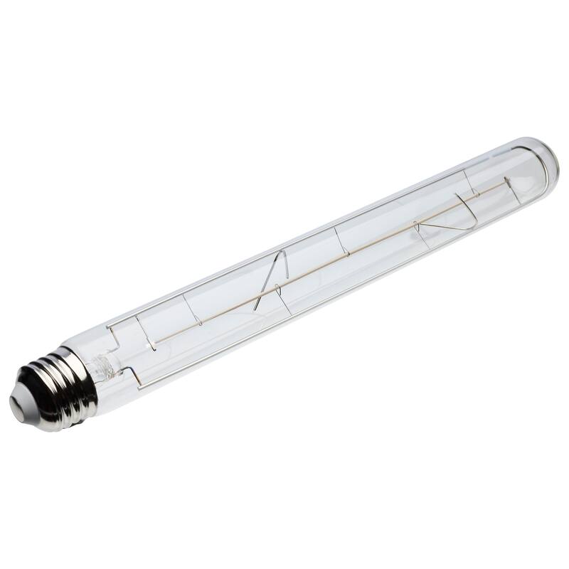6W LED Reminiscent Flex Gray Straight Filament T9 Medium Base 2700K CCT 120V - Clear