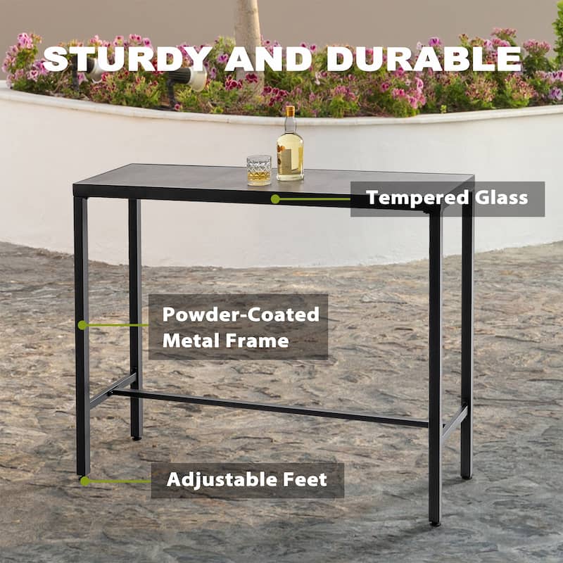 Nuu Garden Outdoor 3-Piece Textilene Bar Set