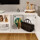 preview thumbnail 10 of 8, Timechee 69-in Modern TV Stand Console Center w/ Double Doors - 69"L