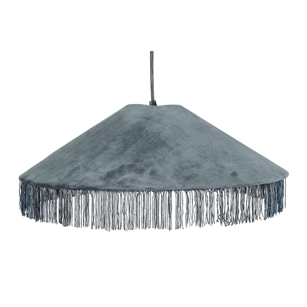 Mid Century Velvet Ceiling Light with Tassels