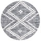 preview thumbnail 16 of 27, SAFAVIEH Alamo Nagehan Rustic Boho Rug 6'7" Round - Charcoal/Ivory - Round