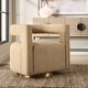 preview thumbnail 5 of 3, Uttermost 23850 Grounded 28" Wide Metal Framed Polyester Swivel Accent