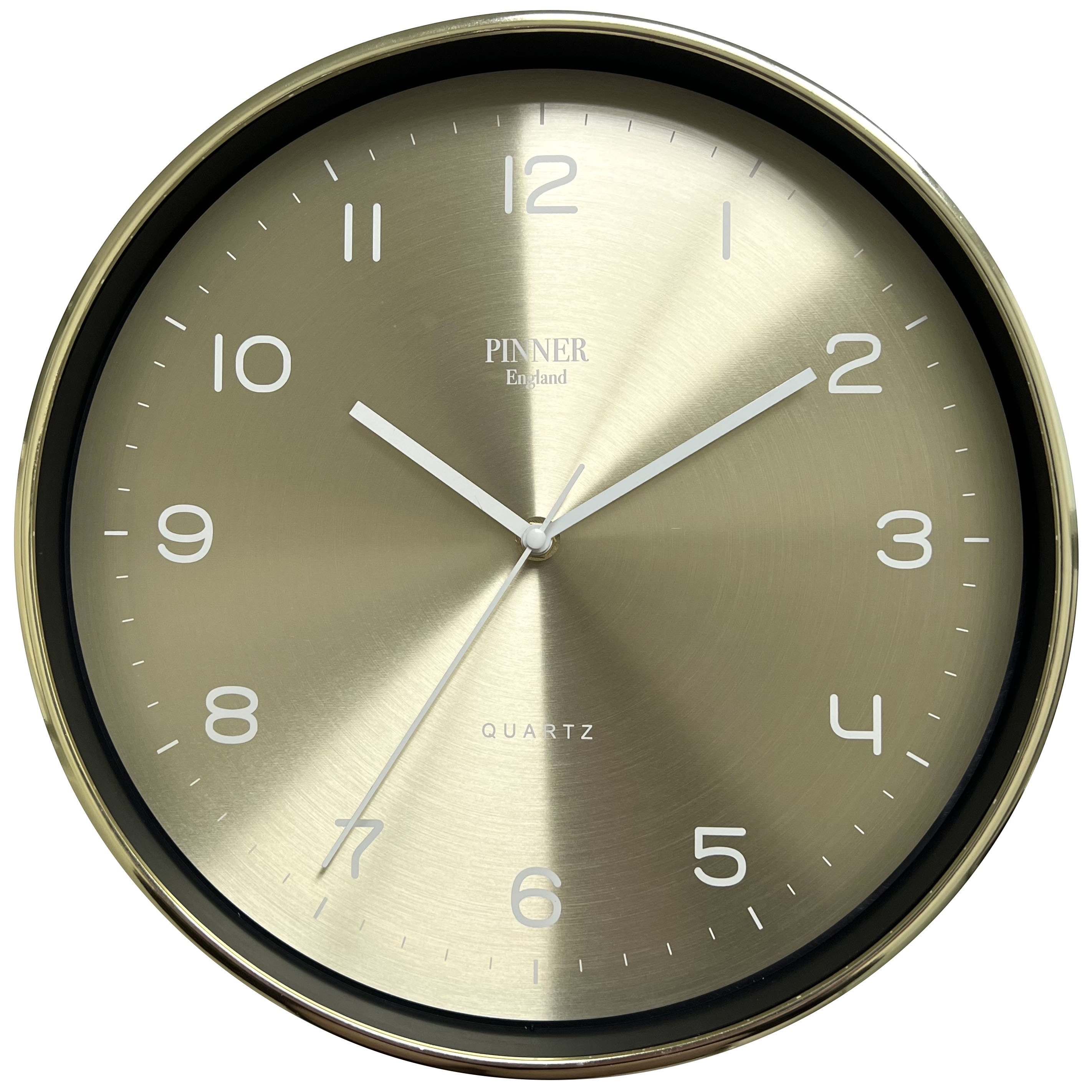 PREMIUS Metallic Sheen Wall Clock, 12 Inches