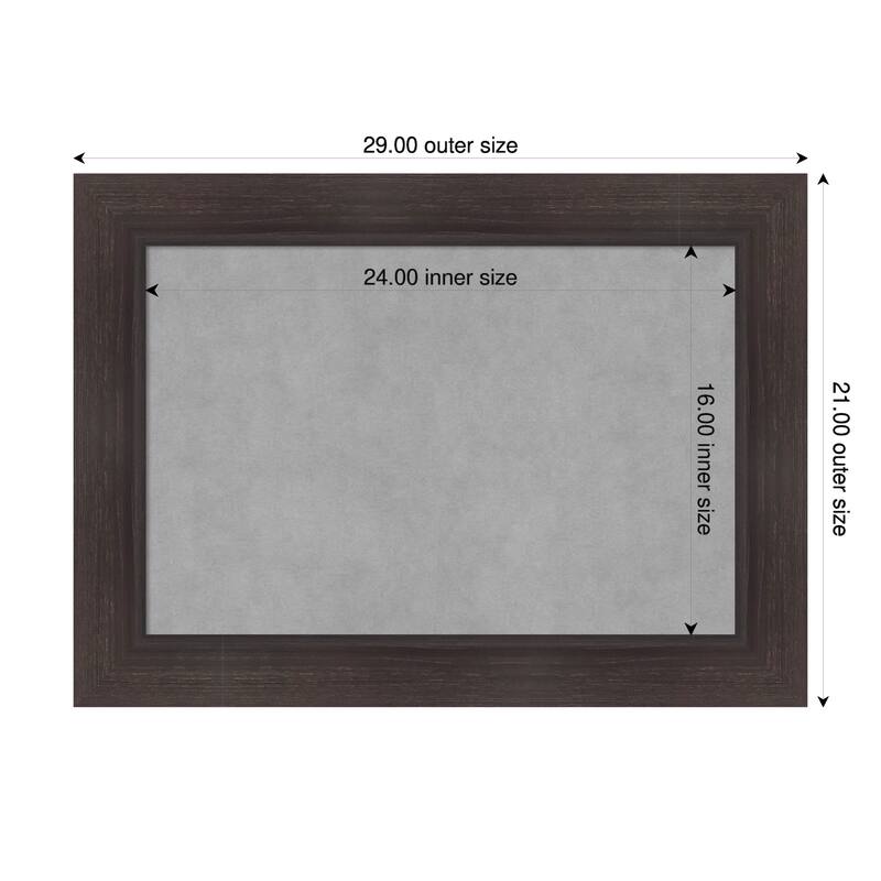 Amanti Art Sloped Black Framed - 29 x 21 in - Sloped Espresso