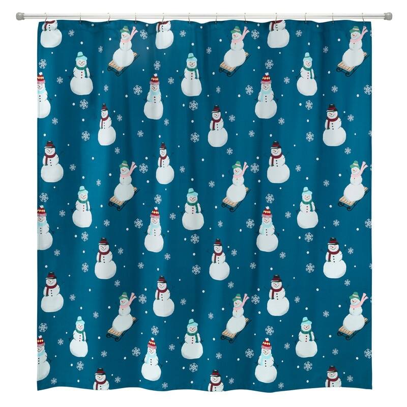 Avanti Snowman Blue Shower Curtain Bed Bath & Beyond 38394555