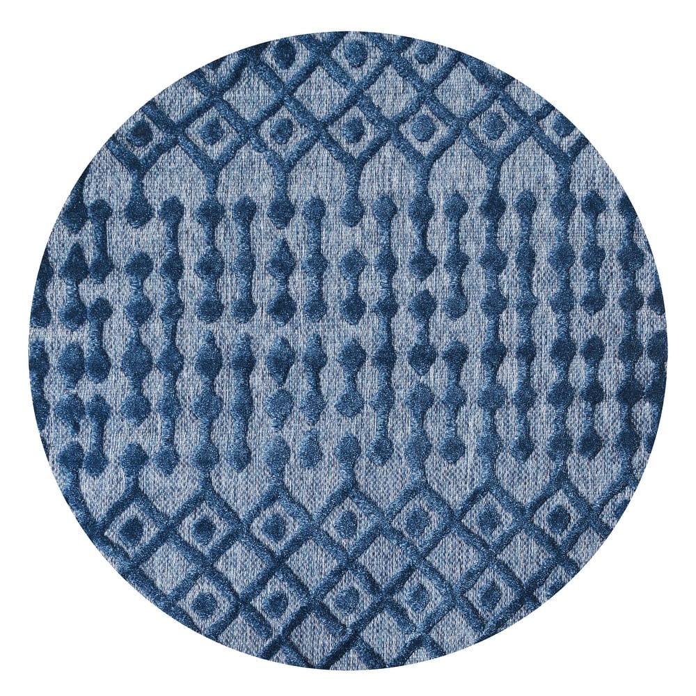 JONATHAN Y Portmany Moroccan Diamond Indoor/Outdoor Area Rug
