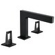 preview thumbnail 2 of 2, matte black 3 holes two handles wideSpread bathroom basin faucets with pop up drain - 7'6" x 9'6"