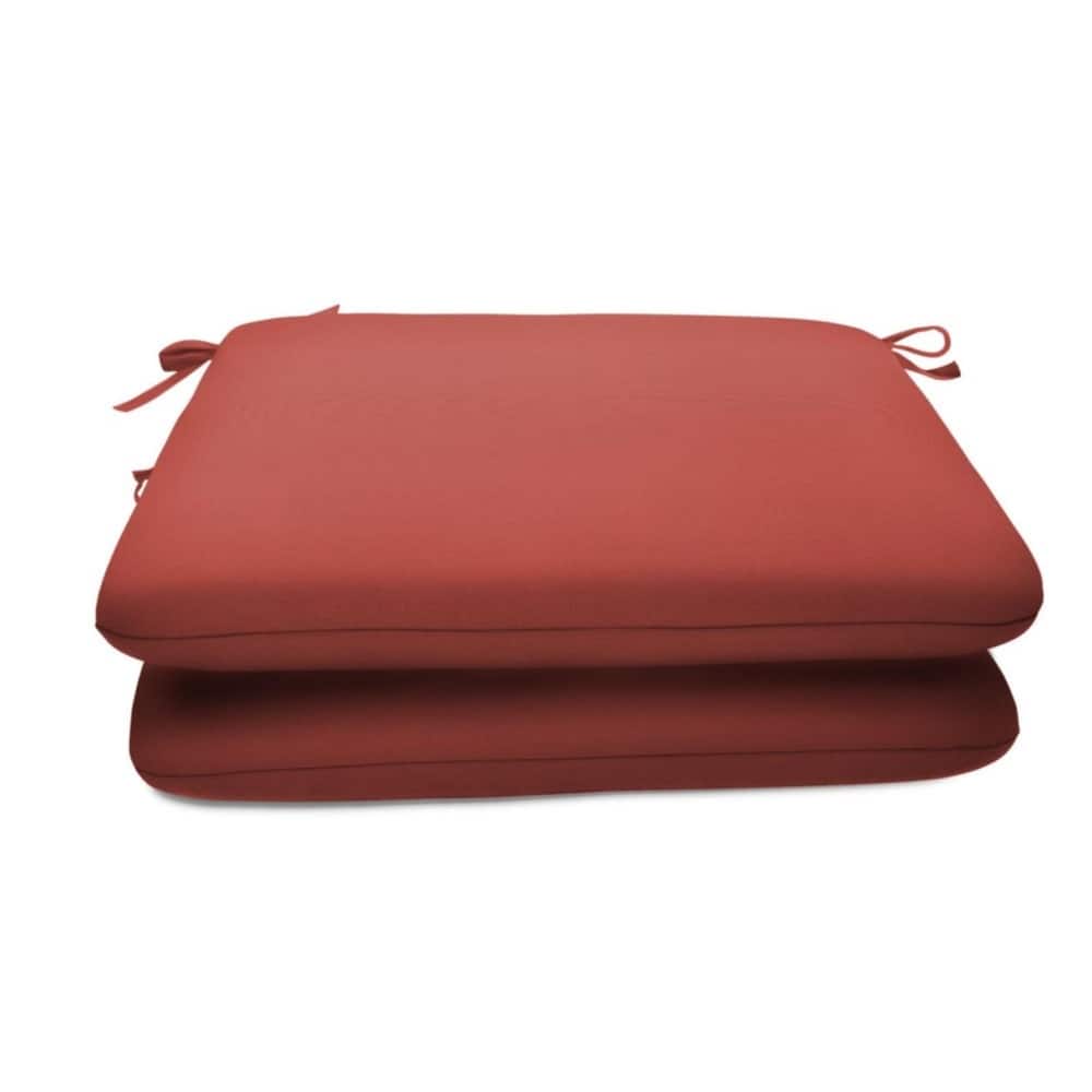 Sunbrella 20 x 18 solid fabric seat pad(2 pack)