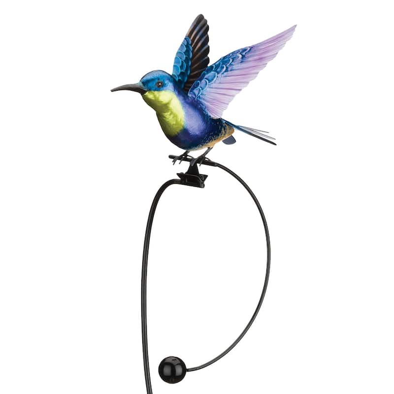 Rocker Hummingbird Stake - Woodnymph