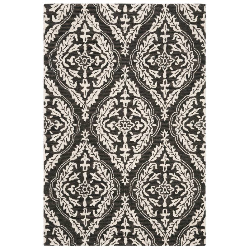 SAFAVIEH Handmade Blossom Iwona Modern Floral Wool Rug