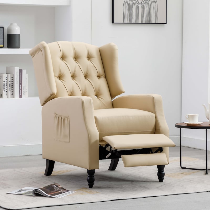 PU Leather Upholstered Recliner Chair