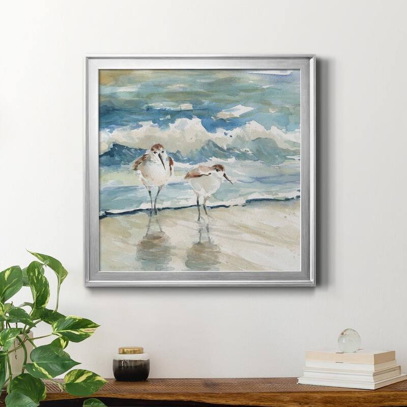 Beach Birds-Premium Framed Canvas - Ready to Hang