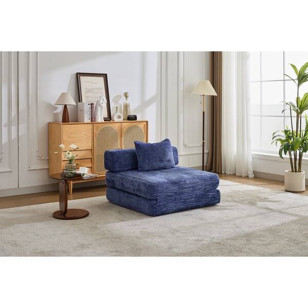 Kumasinova 78.8" Green Compression Sofa,Convertible Floor Sofa Bed With Pillow,Back Support,Armrest,Futon Couch Sleeper Bed For Living Room,Bedroom