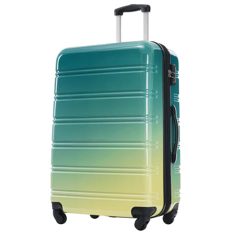 Hardshell Luggage Sets 3 Piece Gradient Color Expandable Suitcase with Spinner Wheels and TSA Lock Lightweight 20" 24" 28"