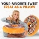preview thumbnail 15 of 23, Cheer Collection Reversible Plush Donut Throw Pillow