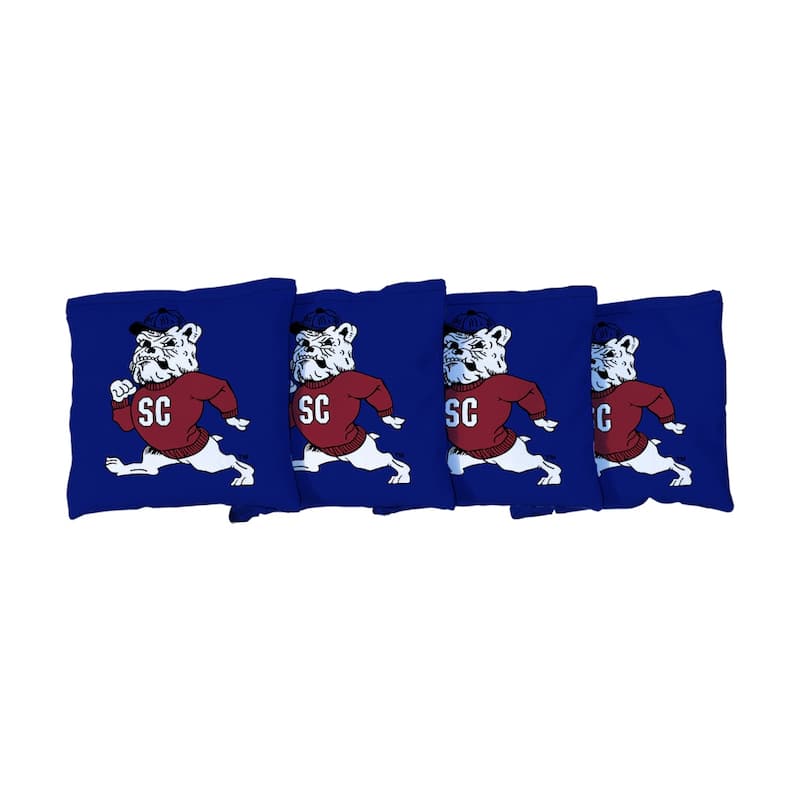 South Carolina State Bulldogs Blue Cornhole Bags - Corn Filled