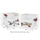 preview thumbnail 3 of 2, Vintage Airplane Foldable Fabric Storage Bins - Grey Yellow Orange Red White and Blue Airplanes Air Plane Transportation Clouds