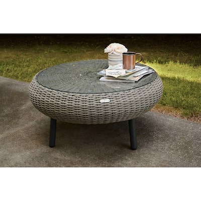 Tortuga Round Outdoor Wicker Coffee Table