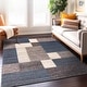 preview thumbnail 37 of 90, World Rug Gallery Modern Boxes Design Non-slip (Non-skid) Area Rug 10' x 14' - Blue