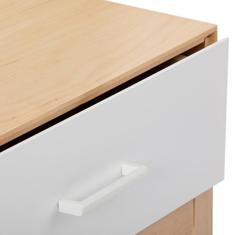 Plank and Beam Duo Nightstand with 1 Drawer