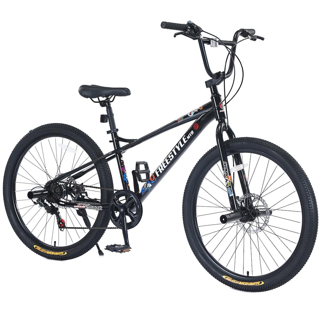 Freestyle Kids' Bike - Double Disc Brakes, Unisex Children - 26