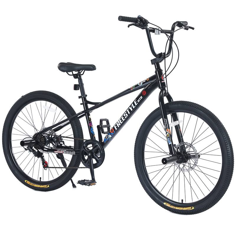 Freestyle Kids' Bike - Double Disc Brakes, Unisex Children - 26