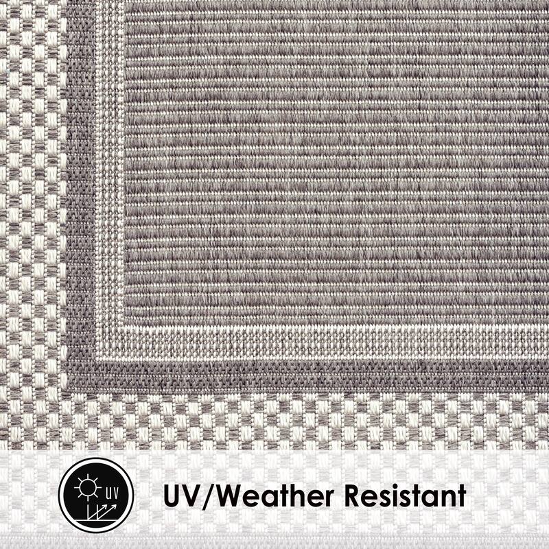 Home Dynamix Tripoli Julie Modern Border Indoor/Outdoor Area Rug