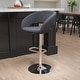 preview thumbnail 64 of 178, Vinyl Adjustable Height Barstool with Rounded Mid-Back