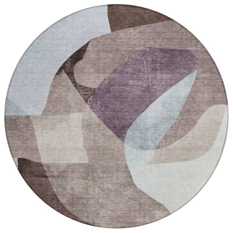 HomeRoots Abstract Transitional Rectangle Outdoor Rug