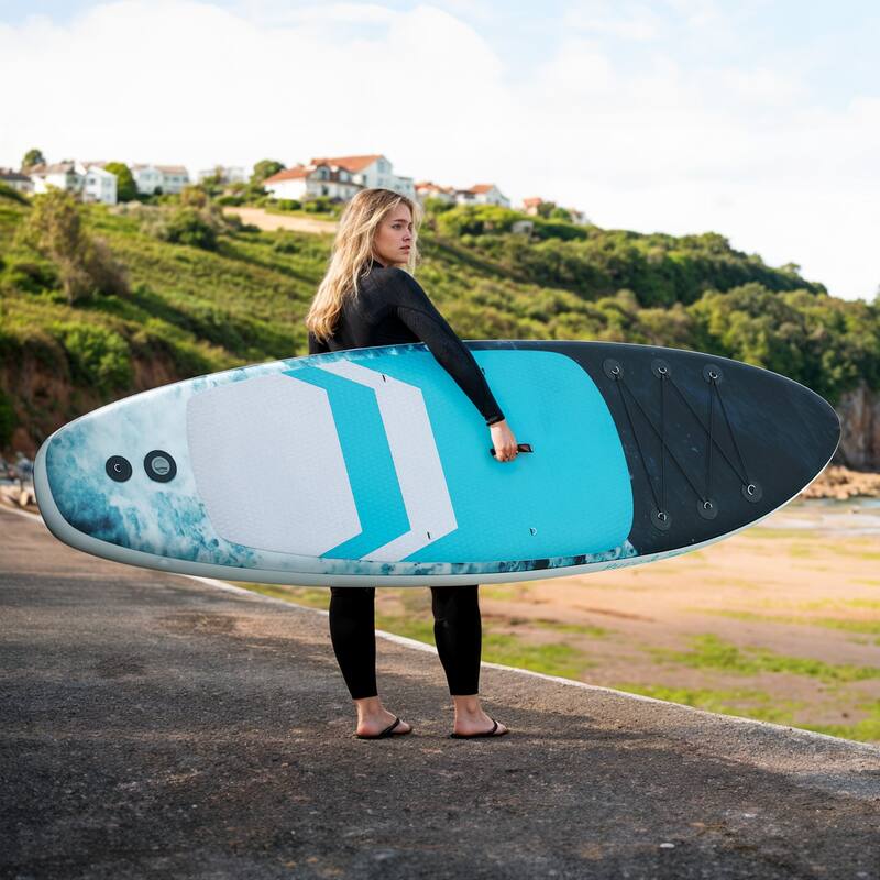 Inflatable Stand Up Paddle Boards with Premium SUP Paddle Board Accessories, Wide Stable Design, Non-Slip Comfort Deck