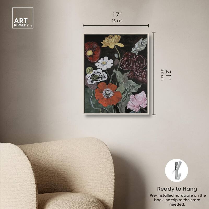 Ruby Revelry Canvas by Art Remedy