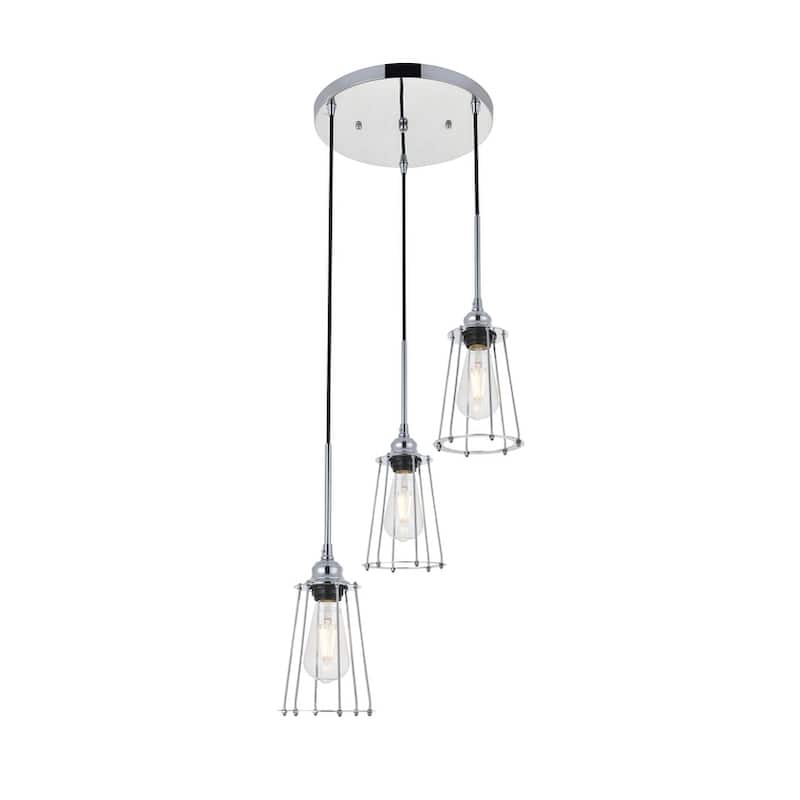 Auspice 3 light chrome Pendant