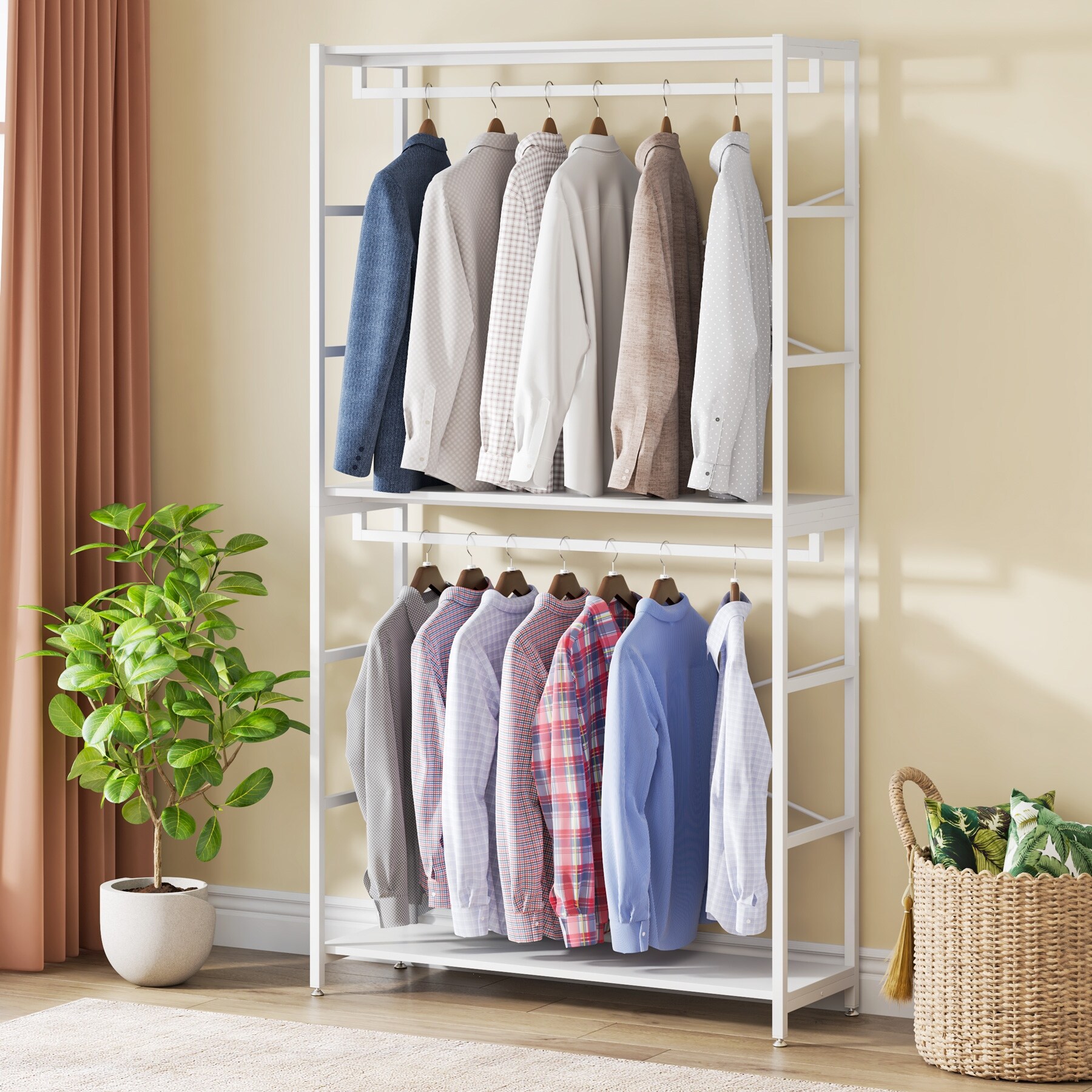 https://ak1.ostkcdn.com/images/products/is/images/direct/5262c22e036e5eac8ac2764efd9bb1bdf5058f7d/Free-standing-Closet-Organizer-with-3-Shelves-and-2-Hanging-Rod.jpg