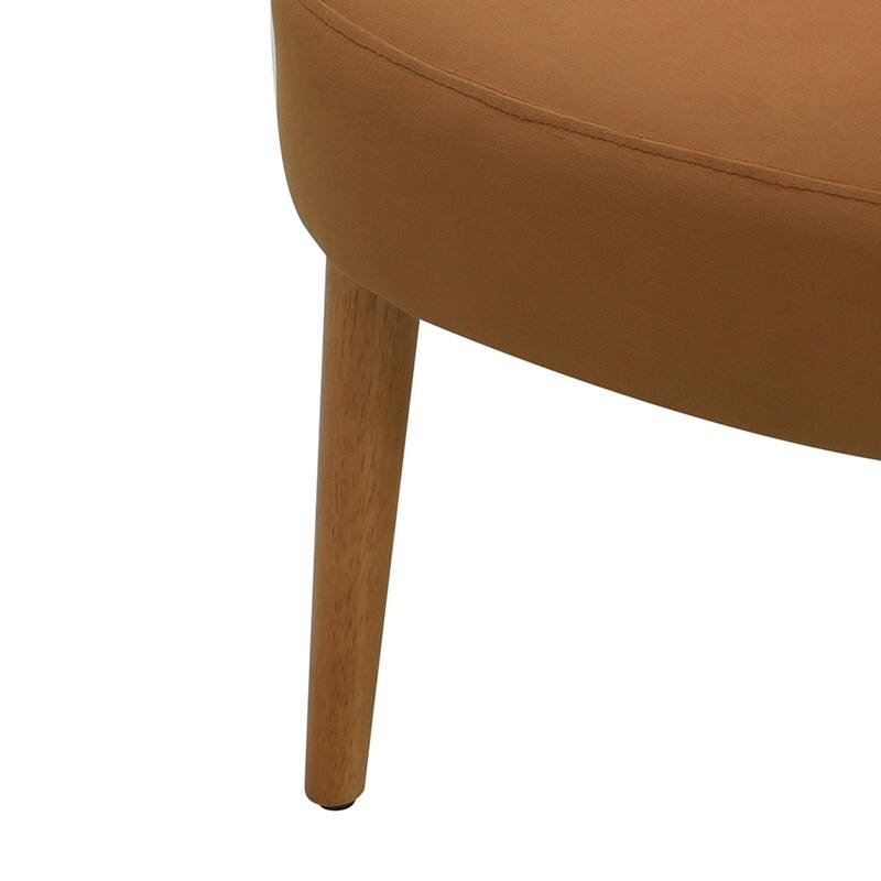 Christopher Knight Home - Taylor Mid-century Accent Chair with Rattan Armrests and Wooden Legs, Velvet Upholstery