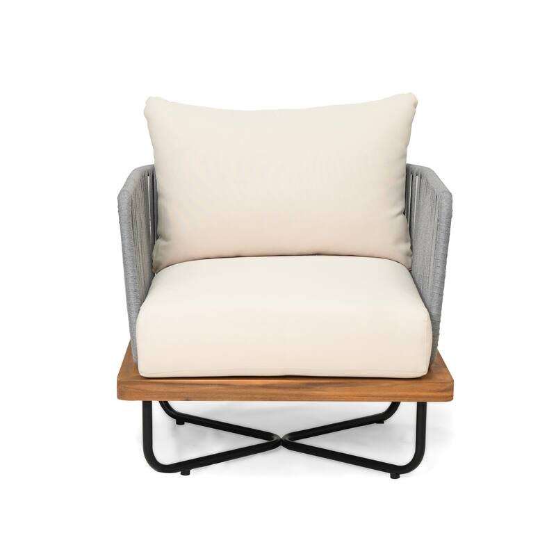 Christopher Knight Home- Mason Acacia Wood Outdoor Conversation Set
