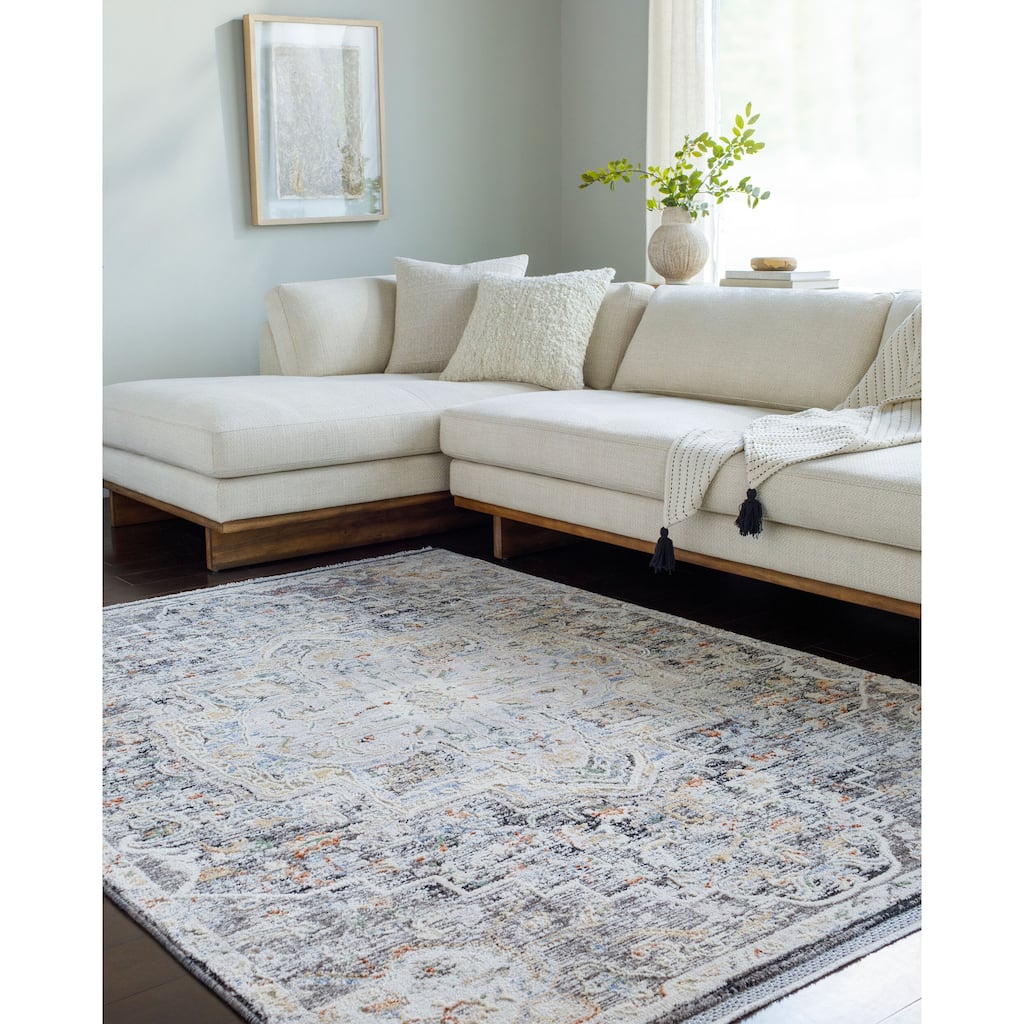 Livabliss Rivaldo Traditional Medallion Area Rug