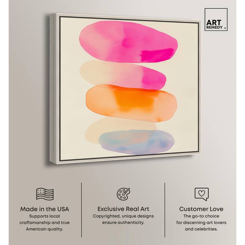 Pebble Palette Canvas by Art Remedy