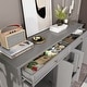 preview thumbnail 22 of 33, 59.1''Sideboard Buffet White Mid-Century Modern Contemporary Lacquered Credenza with Drawers and Doors