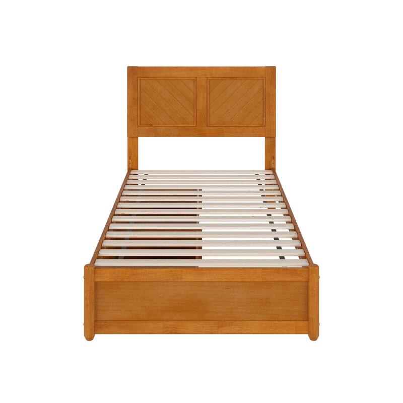 Clayton Platform Bed with Panel Footboard and Storage Drawers