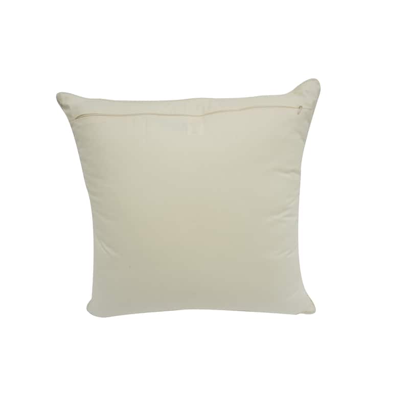 Home&Manor Ilam Vintage Raw Silk Pillow 18"