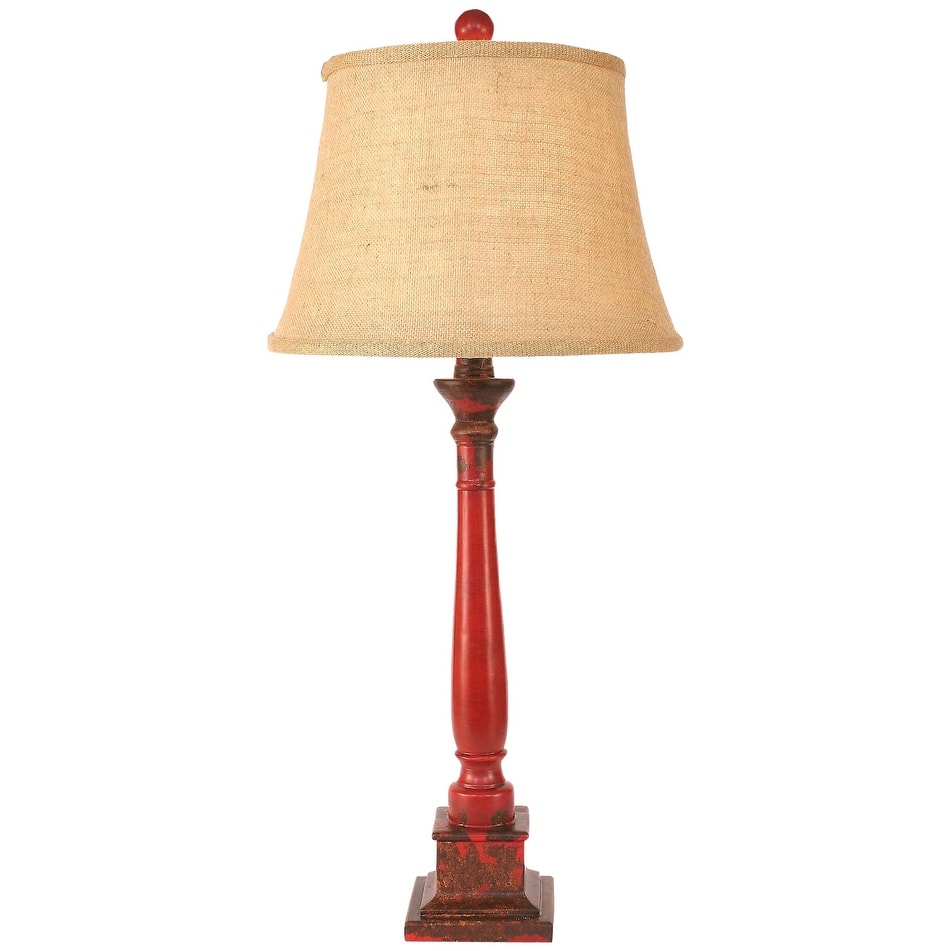DISCONTINUED - Casual Square Candlestick Table Lamp