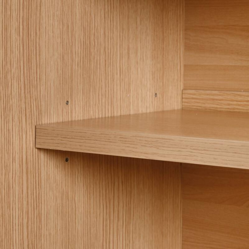 Arched 72" Tall Kitchen Pantry Cabinet with 8 Door Shelves and 3 Adjustable Shelves for Kitchen Storage Solutions