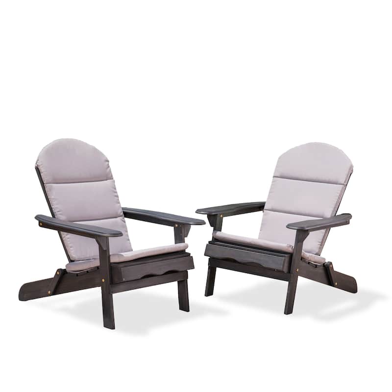 Malibu Outdoor Wood Folding Adirondack Chairs (Set of 2) by Christopher Knight Home