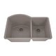 preview thumbnail 8 of 6, 32 Inch Lexicon Platinum Quartz Composite Drop-in Undermount Galaxy Concrete Kitchen Sink LP-7030-C-SO