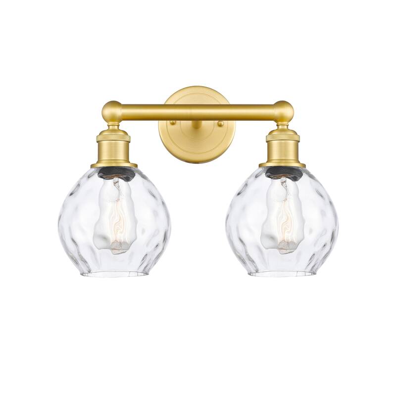 Innovations Lighting 616-2W-11-15 Waverly Vanity Waverly 2 Light 15" - Satin Gold / Clear