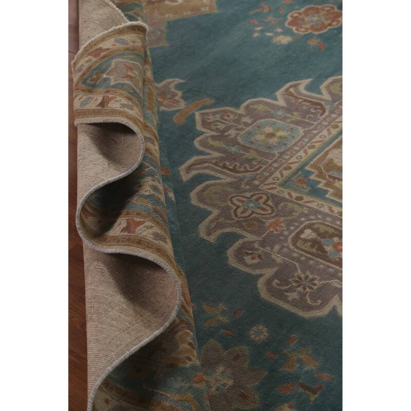 Over-Dyed Tabriz Persian Antique Area Rug Handmade Wool Carpet - 9'11"x 13'1"