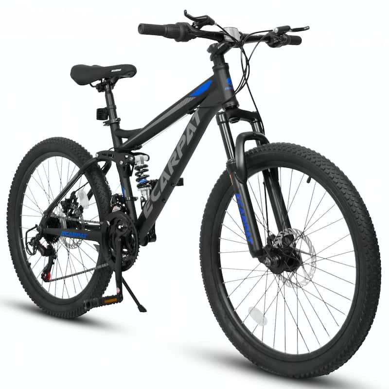 24-Inch MTB Bike with Disc Brakes, 21-Speed Gear System