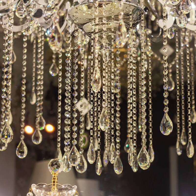 K9 Crystal Pendants Teardrop Beads, 10 Pack 38mm Chandelier Prisms DIY