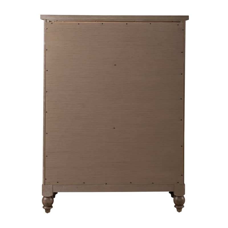 Americana Farmhouse Dusty Taupe 5 Drawer Chest
