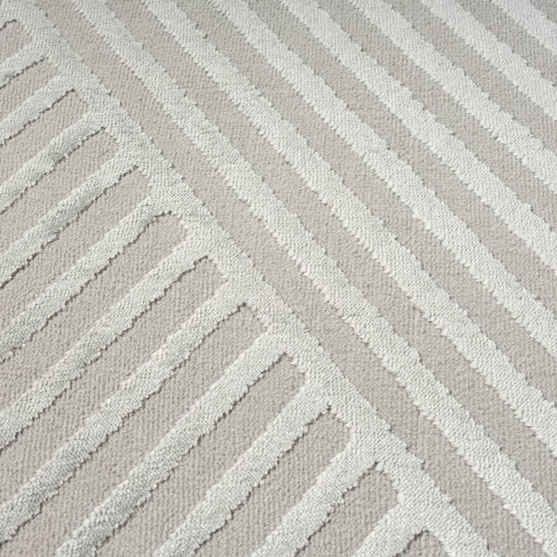 Abani Neutral NTL140 Lines Area Rug